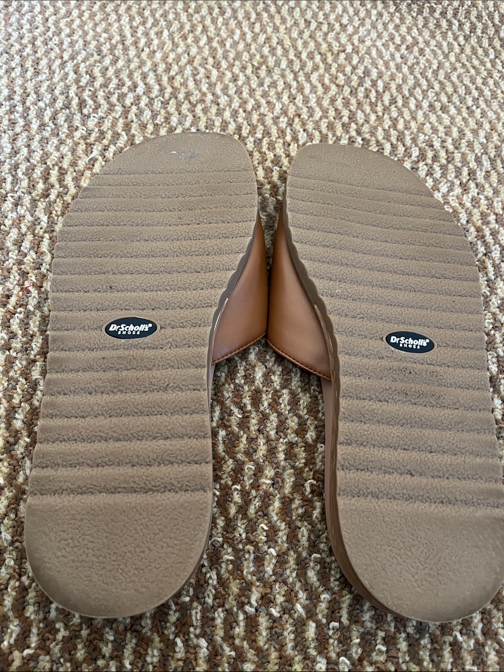 Dr. Scholl's Brown Slide Mules with Gold Accent - Picture 5 of 6